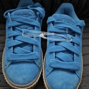 Puma Vibrant Blue Amd Green Athletic Shoes